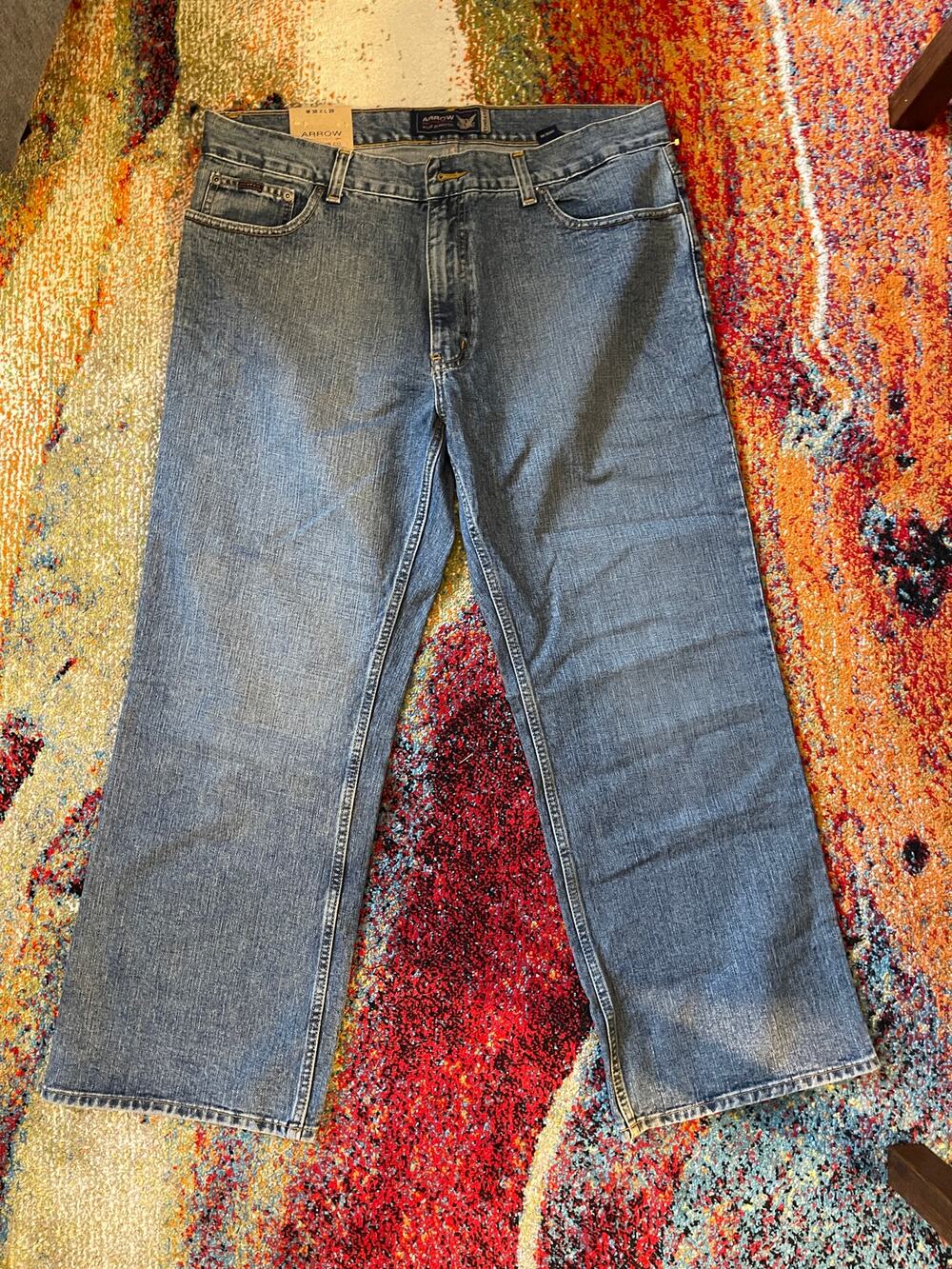 Arrow Men's Blue Jean Co NEW Standard Fit Faded Blue Wash 38x29